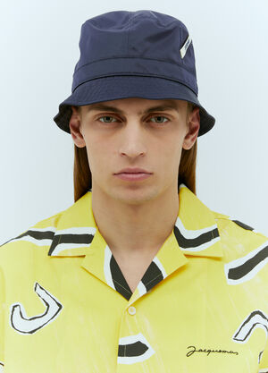 Jacquemus Le Bob Ovalie Bucket Hat Navy jac0156021