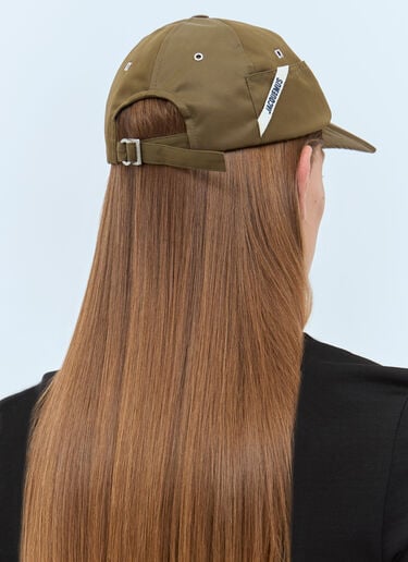 Jacquemus La Casquette Ovalie Baseball Cap Green jac0158027