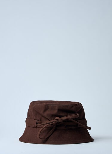 르 밥 가조 버킷 햇 Jacquemus 르 밥 가조 버킷 햇 브라운 jac0160024