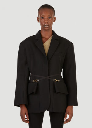 Jacquemus Double-Breasted Blazer Black jac0246028