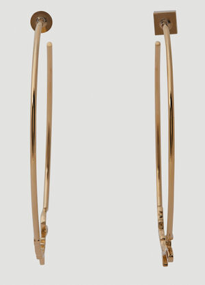 Jacquemus Les Créoles Hoop Earrings Gold jac0250055