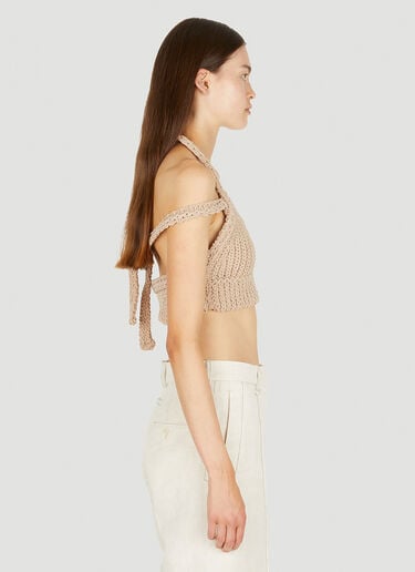 La Maille Nuvola Crop Top Jacquemus La Maille Nuvola Crop Top Beige jac0250168