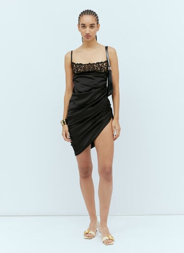 La Saudade Brodée 迷你连衣裙 Jacquemus La Saudade Brodée 迷你连衣裙 黑色 jac0254015