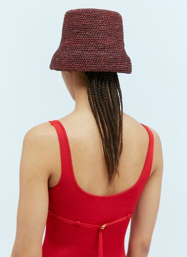 ル ボブ ラフィア バケットハット Jacquemus ル ボブ ラフィア バケットハット ブラウン jac0254039