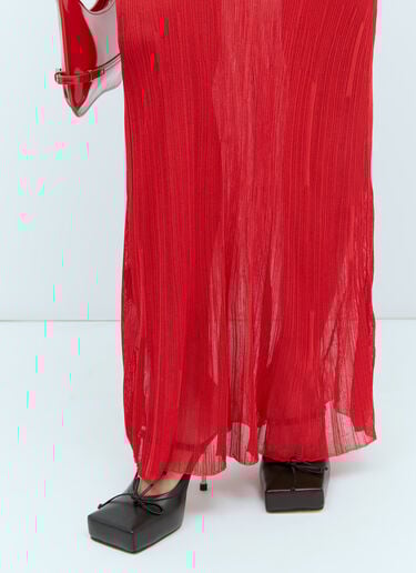 La Robe Maille Oranger Maxi Dress Jacquemus La Robe Maille Oranger Maxi Dress Red jac0254119