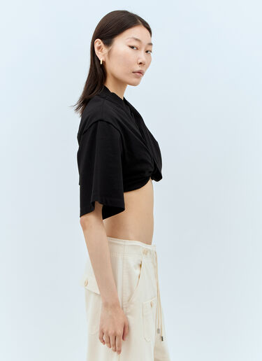 Jacquemus Le T-Shirt Bahia Court Black jac0258023