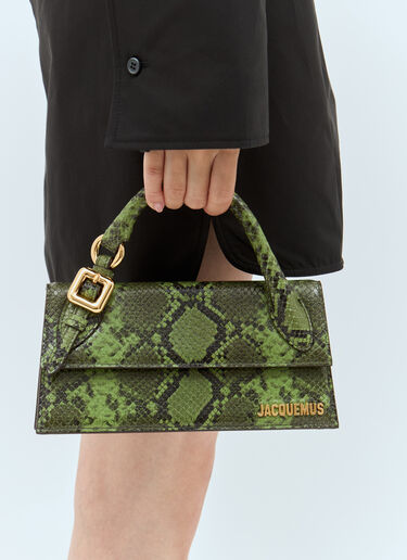 Jacquemus 르 치키토 롱 부클 핸드백 그린 jac0258056