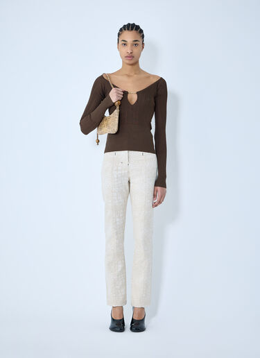 Jacquemus Le Haut Pralu Top Brown jac0260011