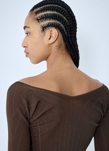 Le Haut Pralu Top Jacquemus Le Haut Pralu Top Brown jac0260011