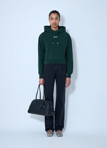 Jacquemus Le Hoodie Gros Grain Sweatshirt Green jac0260016