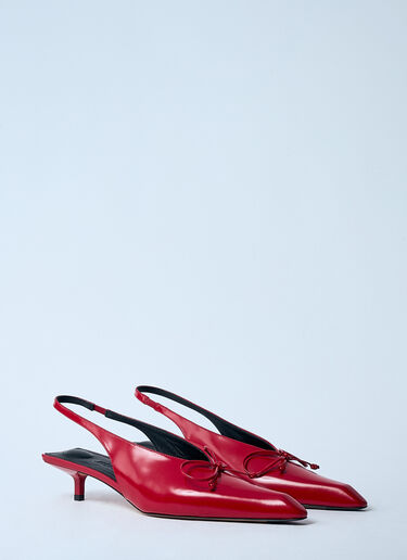 Les Slingbacks Cubisto B Kitten Heels Jacquemus Les Slingbacks Cubisto B Kitten Heels Red jac0260045