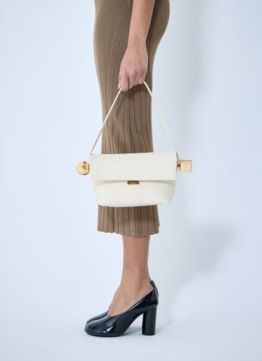 Jacquemus La Rond Carré Shoulder Bag White jac0260055