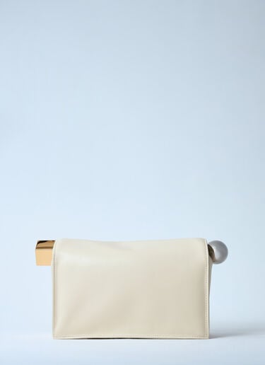 La Pochette Rond Carré Clutch Jacquemus La Pochette Rond Carré Clutch Cream jac0260056