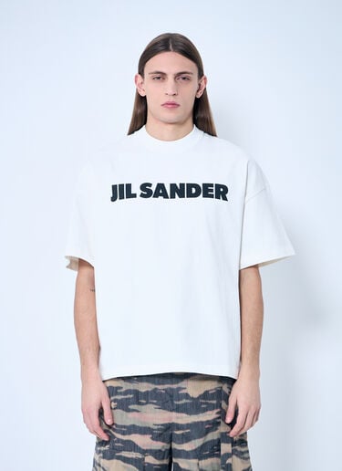 Jil Sander Logo T-Shirt White jil0143012
