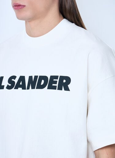 Jil Sander Logo T-Shirt White jil0143012
