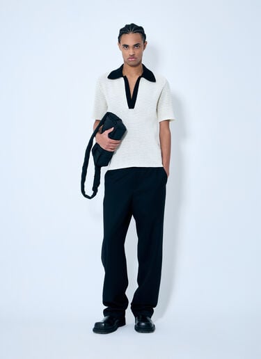 镂空针织 Polo 衫 Jil Sander 镂空针织 Polo 衫 黑色 jil0159003