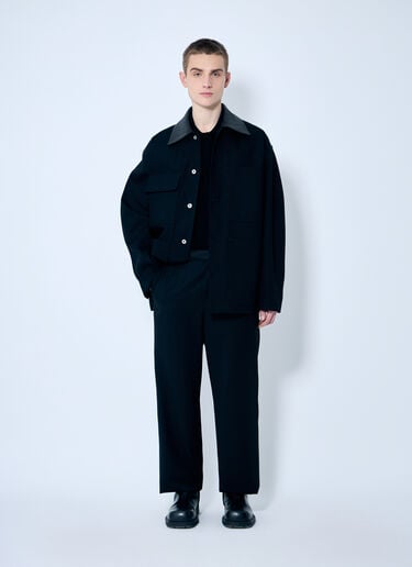 Jil Sander コットンツイルジャケット  ブラック jil0159008