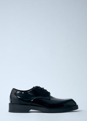 Jil Sander レザーレースアップシューズ ブラック jil0159009