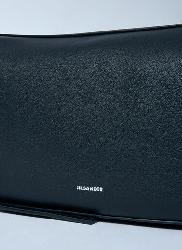 Jil Sander 大号打结斜挎包  黑色 jil0159011