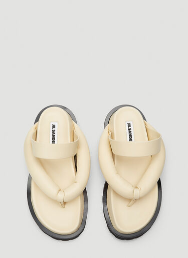 Leather Sandals Jil Sander Leather Sandals Beige jil0243020