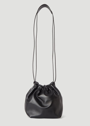 Jil Sander 抽绳小号单肩包 黑 jil0245034