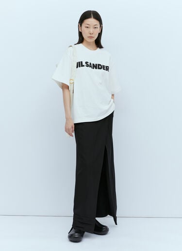 Logo Print T-Shirt Jil Sander Logo Print T-Shirt White jil0247073