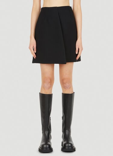 프론트 스플릿 미니 스커트 Jil Sander 프론트 스플릿 미니 스커트 블랙 jil0250004