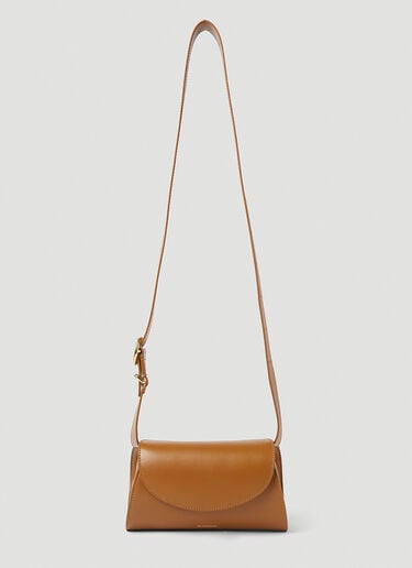 Jil Sander Cannolo Mini Shoulder Bag Brown jil0251027