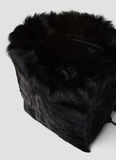 Jil Sander 덤플링 드로스트링 숄더백 Black jil0251055