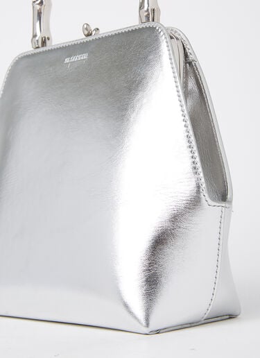 Jil Sander Goji Square Tote Bag Silver jil0253018