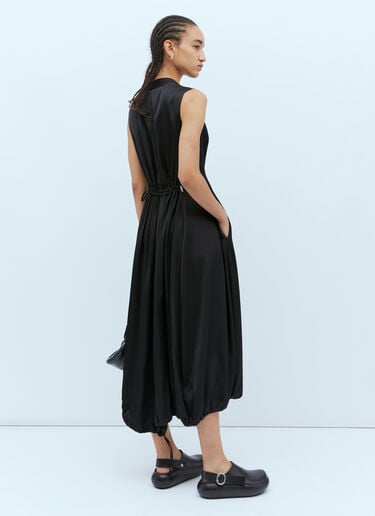 Balloon Midi Dress Jil Sander Balloon Midi Dress Black jil0254002