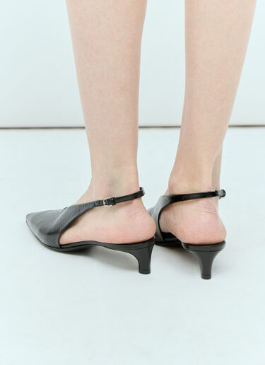 포인티드 슬링백 힐 Jil Sander 포인티드 슬링백 힐 블랙 jil0255036