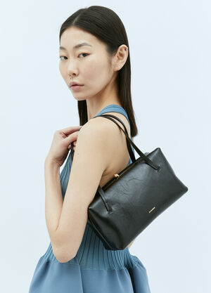 Jil Sander 小号 Goji 手提包 黑 jil0256014