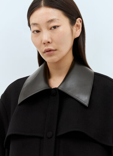 울 오버셔츠 Jil Sander 울 오버셔츠 블랙 jil0257002