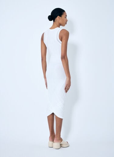 Jil Sander 레이어드 미디 원피스  화이트 jil0259006