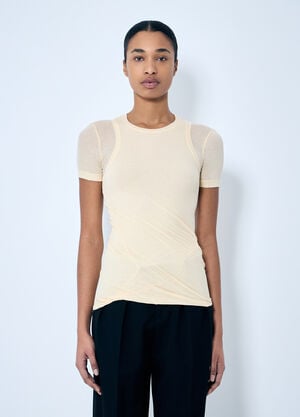 Jil Sander 레이어드 티셔츠  베이지 jil0259009