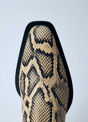Snakeskin Embossed Leather Boots Jil Sander Snakeskin Embossed Leather Boots Beige jil0260010