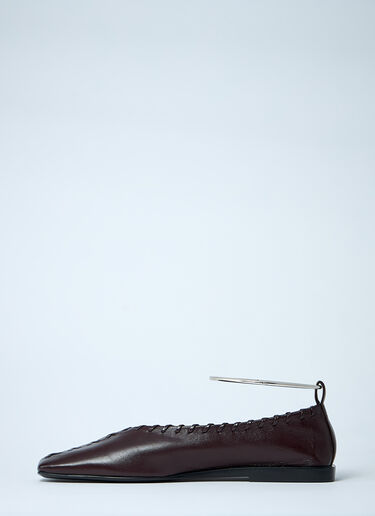 Leather Ballerina Flats Jil Sander Leather Ballerina Flats Brown jil0262012
