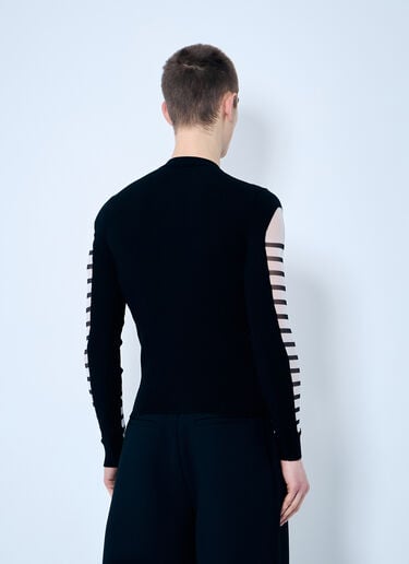 Jean Paul Gaultier Marniniere Mesh And Knit Top White jpg0159004