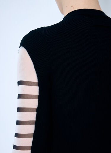 Jean Paul Gaultier Marniniere Mesh And Knit Top White jpg0159004