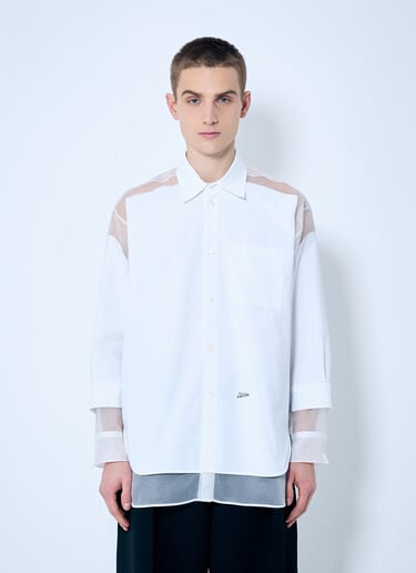 Jean Paul Gaultier ボディモーフィングシャツ  ホワイト jpg0159005