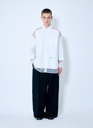 Jean Paul Gaultier ボディモーフィングシャツ  ホワイト jpg0159005