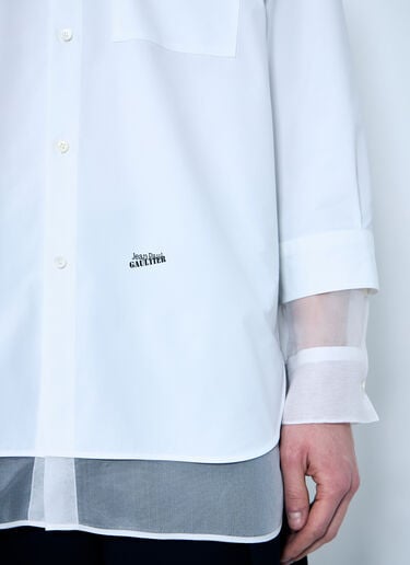 Jean Paul Gaultier ボディモーフィングシャツ  ホワイト jpg0159005