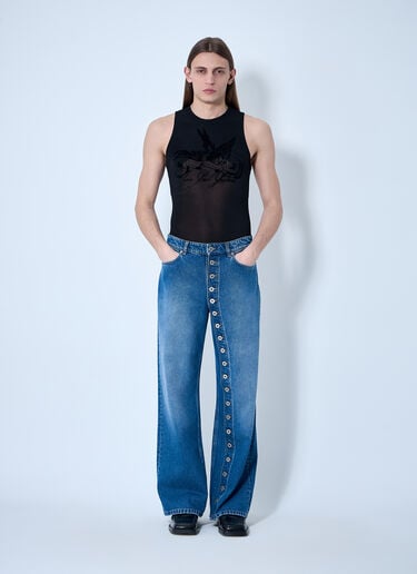 Mesh Tattoo Tank Top Jean Paul Gaultier Mesh Tattoo Tank Top Black jpg0160003