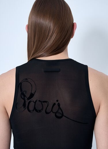 Mesh Tattoo Tank Top Jean Paul Gaultier Mesh Tattoo Tank Top Black jpg0160003