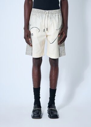 Jean Paul Gaultier Printed Shorts Ecru jpg0160004