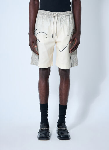 Jean Paul Gaultier Printed Shorts Ecru jpg0160004