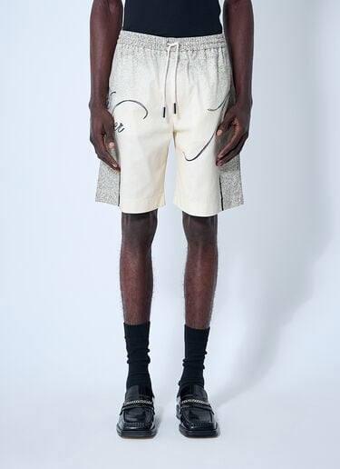 Printed Shorts Jean Paul Gaultier Printed Shorts Ecru jpg0160004
