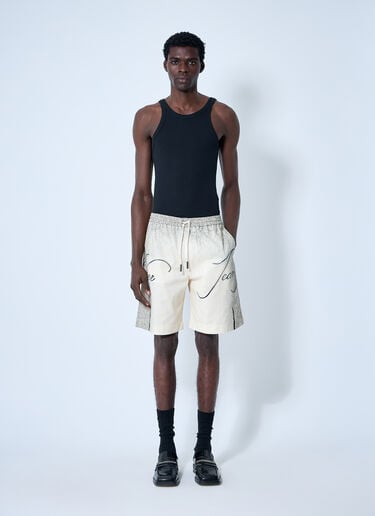 Printed Shorts Jean Paul Gaultier Printed Shorts Ecru jpg0160004