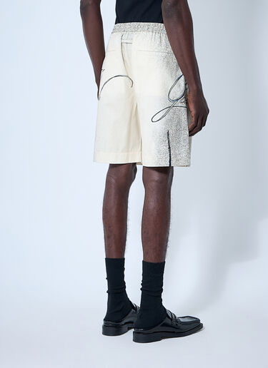Jean Paul Gaultier Printed Shorts Ecru jpg0160004